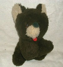 10&quot; Vintage A &amp; L A&amp;L Dark Brown Teddy Bear Stuffed Animal Plush Toy Antique Old - £30.28 GBP
