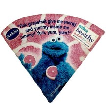 Sesame Street Sunkist Magnet Advertisement Cookie Monster Vintage Grapefruit E55 - £19.27 GBP