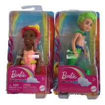 Barbie Dreamtopia Lot of 2- Merboy And Mermaid 5&quot; Mattel - £14.76 GBP