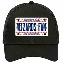 Wizards Fan Washington DC Novelty Black Mesh License Plate Hat - £22.81 GBP