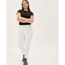 Everlane Womens The Curvy Authentic Stretch High-Rise Skinny Jean White 29 - £22.67 GBP
