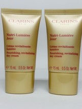 2x CLARINS Nutri-Lumiere Jour Nourishing Revitalizing Day Cream Lot 15ml... - $28.75