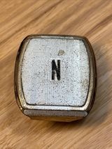 Vintage London Silver Plated Initial N Belt Buckle Estate Jewelry Find K... - $24.75