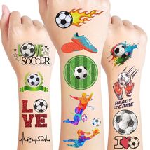 Soccer Temporary Tattoos Sport Theme Birthday Party Favors Decorations 96 PCS - €8,35 EUR