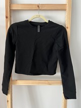 Kyodan Cropped Fitted Rib Top Black ( L ) - $19.77