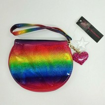 New Small Purse Wristlet Lyla Wallet Rainbow Vinyl  New Girls Womens - £7.91 GBP