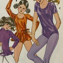 Kwik Sew 1214 Sewing Pattern 1980s Size 14 Bust 32 Vintage Girls Leotard... - $9.87