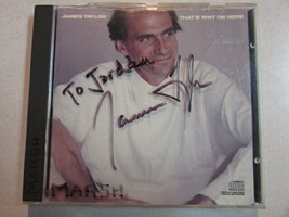 James Taylor That&#39;s Why I&#39;m Here Autographed Jewel Case Early Press Cd Ck 40052 - £27.61 GBP