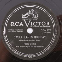 Perry Como  - Sweethearts Holiday / My Love And Devotion 1952 10&quot; 78 rpm 20-4877 - £21.27 GBP