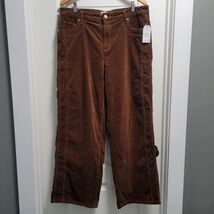 Time And Tru Women’s Size 14 Corduroy High Rise Wide Leg Pants 30&quot; Insea... - $361.72 MXN