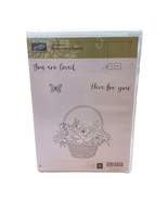 Stampin&#39; Up BLOSSOMING BASKET Cling Stamp Set 147124 NEW - $7.87