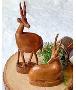 Antelope Vintage Wood Figure Carved Besmo Product Kenya African Gazelle ... - $549.50 MXN
