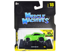 RWB 911 993 Bright Green RAUH-Welt BEGRIFF 1/64 Diecast Car Muscle Machines - $18.32