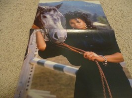 Janet Jackson teen magazine poster clipping by a horse Colorado time Bop - £3.18 GBP