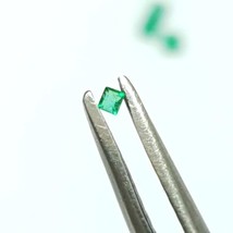 Sandawana Emerald 1mm-1.25mm Natural Square Cut Emerald CERTIFIED Emeral... - $102.04