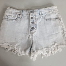 Wild Fable Womens Jean Shorts Size 8 Cutoffs 4 Button Closure Distressed - £7.66 GBP