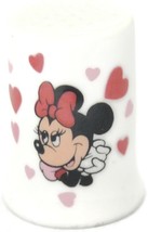 Minnie Mouse Hearts Thimble Genuine Bone China Walt Disney Prods Japan Love - $16.82