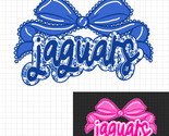 Jaguars PNG, Jaguars Mascot Floral Toile Pink Blue Water Color Coquette ... - $2.50