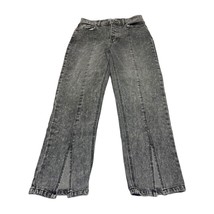 SO Super High Rise Straight Jeans Women&#39;s 7/28W Gray Denim Pockets Ankle... - $18.37