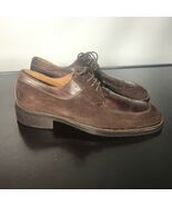 Carlo Morandi (Italy)  Size 9 M Brown Suede &amp; Soft Leather Oxfords  Men ... - $25.74