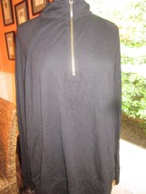 Natori Black Quarter Zip Pullover Long Sleeve Top Size XL Pre-Owned - $34.99