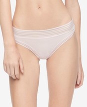 Calvin Klein Womens Intimate Striped Waist Thong Underwear, Small, Preci... - $13.37