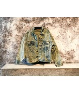 LEVIS Jean Trucker Jacket Men&#39;s M 70507-0219 Acid Wash Distressed USA Au... - £55.82 GBP