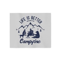 Personalized Cuddly Sweatshirt Blanket, Custom Campfire Print, Personalized Thro - $67.98