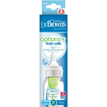 Dr Browns Options Anti-Colic With Level 1 Teat Narrow Neck Feeding 120ml 1 Pack - $86.30