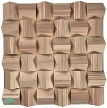 Acoustic Diffuser - Wood Acoustic Diffusion Panel - Wooden Sound, Triangle - £71.65 GBP