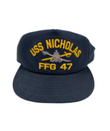 USS Nicholas FFG 47 United States Navy Hat Mens Snapback Adjustable - £12.66 GBP