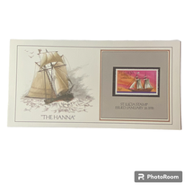 1775 The Hanna St Lucia Stamp Basil Smith Print Issued 1976 Ship Boat - £11.69 GBP
