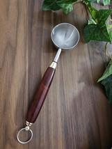 Amboyna Wooden Coffee Scoop with 2 Tablespoon Stainless Steel Scoop and ... - $42.99