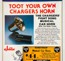 1981 Handyman Store Advertisement Vintage San Diego Chargers Car Horn DW... - $42.12 CAD