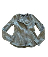 Athleta XS Moto Jacket Green Womens Full-Zip Stretch Fleece Lined - $381.73 MXN