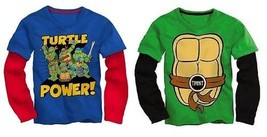 Teenage Mutant Ninja Turtles Toddler Boys Long Sleeve T-Shirt Size 2T,3T,4T,5T - £11.21 GBP