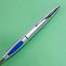 Cross Vapor Satin Silver Blue Polished Ball Point Pen ballpoint grip Vin... - $540.18 MXN