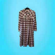 L.L. Bean Plaid Flannel Nightgown Sleep Shirt 100% Cotton Women&#39;s Petite... - £37.38 GBP