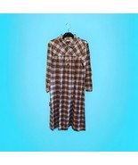 L.L. Bean Plaid Flannel Nightgown Sleep Shirt 100% Cotton Women&#39;s Petite... - £37.28 GBP