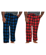 NEW Mens Sonoma Big &amp; Tall Microfleece Pajama Sleep Pants sz 1XB red or ... - £12.57 GBP