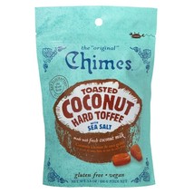 Chimes Toasted Coconut Toffee with Sea Salt 3.5Oz / 100G (Pack of 3) - £11.81 GBP