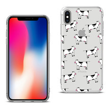 [Pack Of 2] Reiko Apple iPhone X/iPhone XS Design Air Cushion Case With Cow  ... - £19.10 GBP