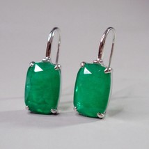 925 Sterling Silver Lab Gemstone Emerald Morganite Pink Paraiba tourmaline parib - £41.64 GBP