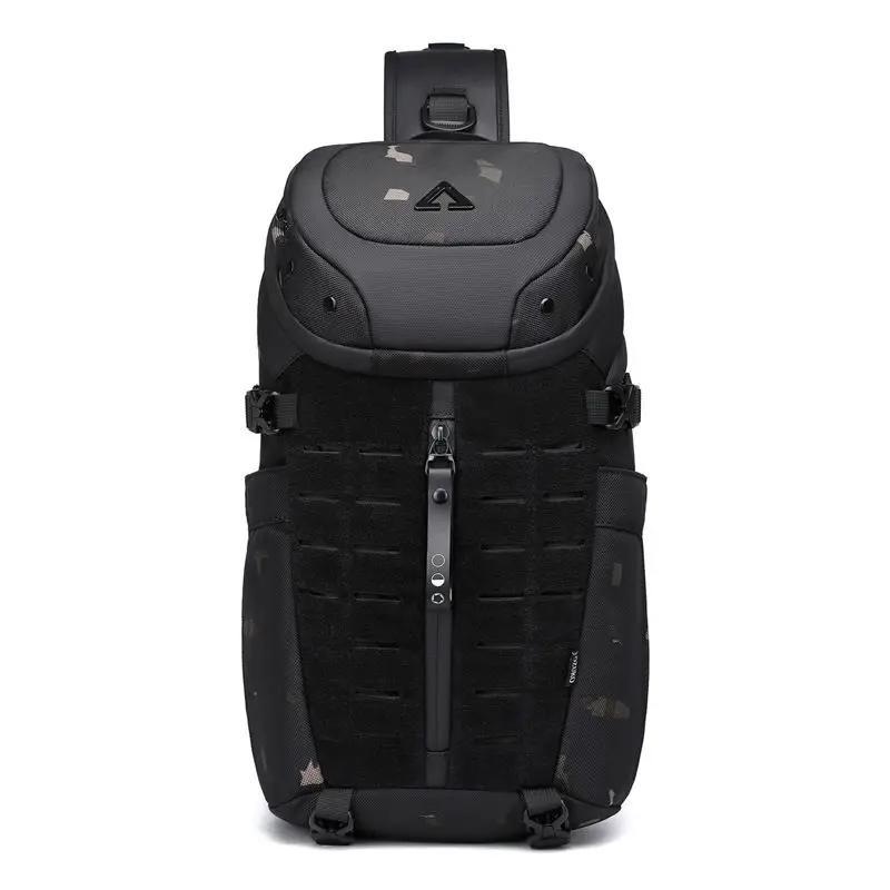 Ozuko Chest Bag for Men Waterproof USB Man Crossbody Bag Anti-Theft Short Travel - £79.27 GBP