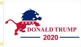 DONALD TRUMP 2020 LION US USA AGAIN 45TH PRESIDENT PATRIOTIC FLAG U.S. 2... - £14.81 GBP