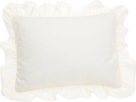 Ruffled Pillow Sham 2 Pack, Standard, Ivory - £26.67 GBP