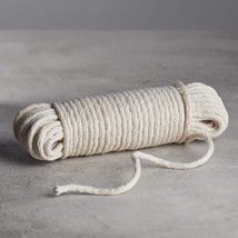 Natural Cotton Braided Rope for DIY Crafts 3/16 Inch x 50 Foot (4.5mm x ... - $221.00 MXN