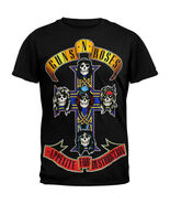 NEW GUNS N ROSES LOGO CROSS APPETITE FOR DESTRUCTION LICENSED  BAND T-Shirt - $26.72+