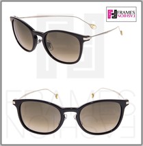 GUCCI Oval GG1082S Matte Silver Black Brown Gradient Sunglasses Metal 1082 Women - £214.33 GBP