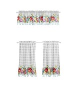 Pioneer Woman ~ 3 Pc. Curtain Set ~ 30&quot; x 36&quot; ~ Sweet Romance Blossoms w... - €43,02 EUR